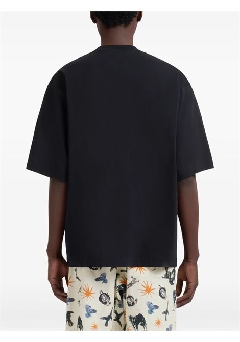 t-shirt logo uomo bianca MARNI | HUMU0223X6 UTCZ5700N99